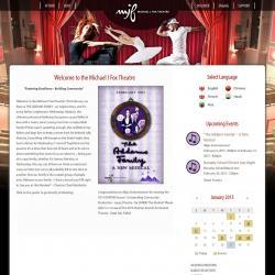 Michael J. Fox Theatre responsive website
